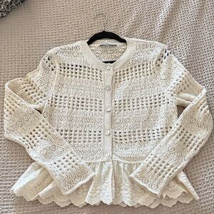 Zara Crochet Cardigan